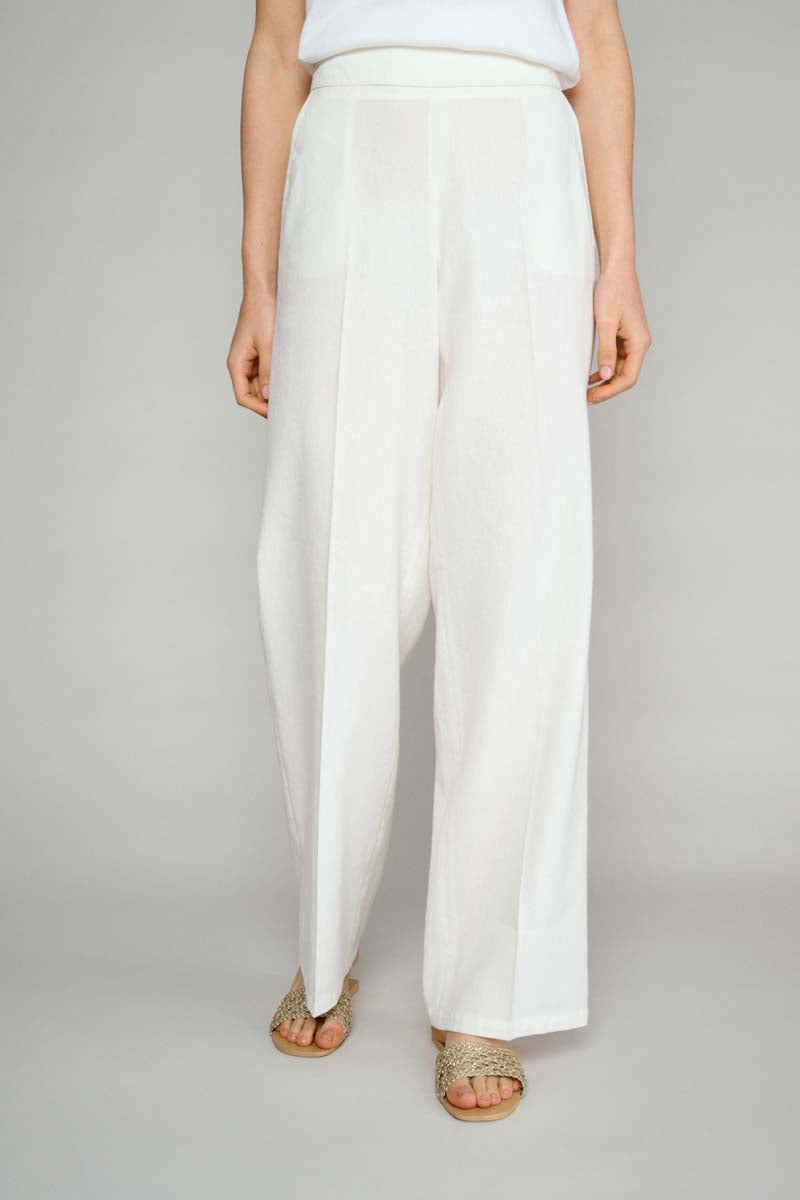 Ecru on sale linen trousers