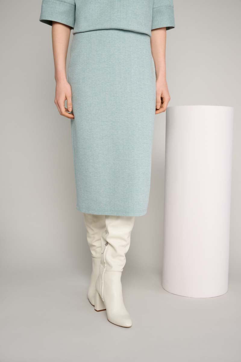 Mint green pencil skirt outfit hotsell