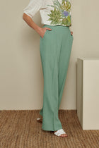 Pantalon ample couleur menthe