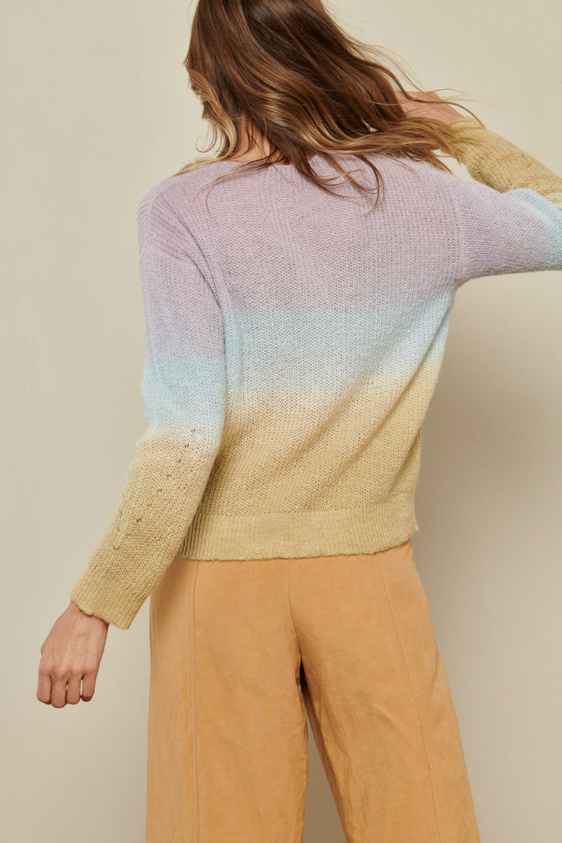 Pullover with dégradé effect