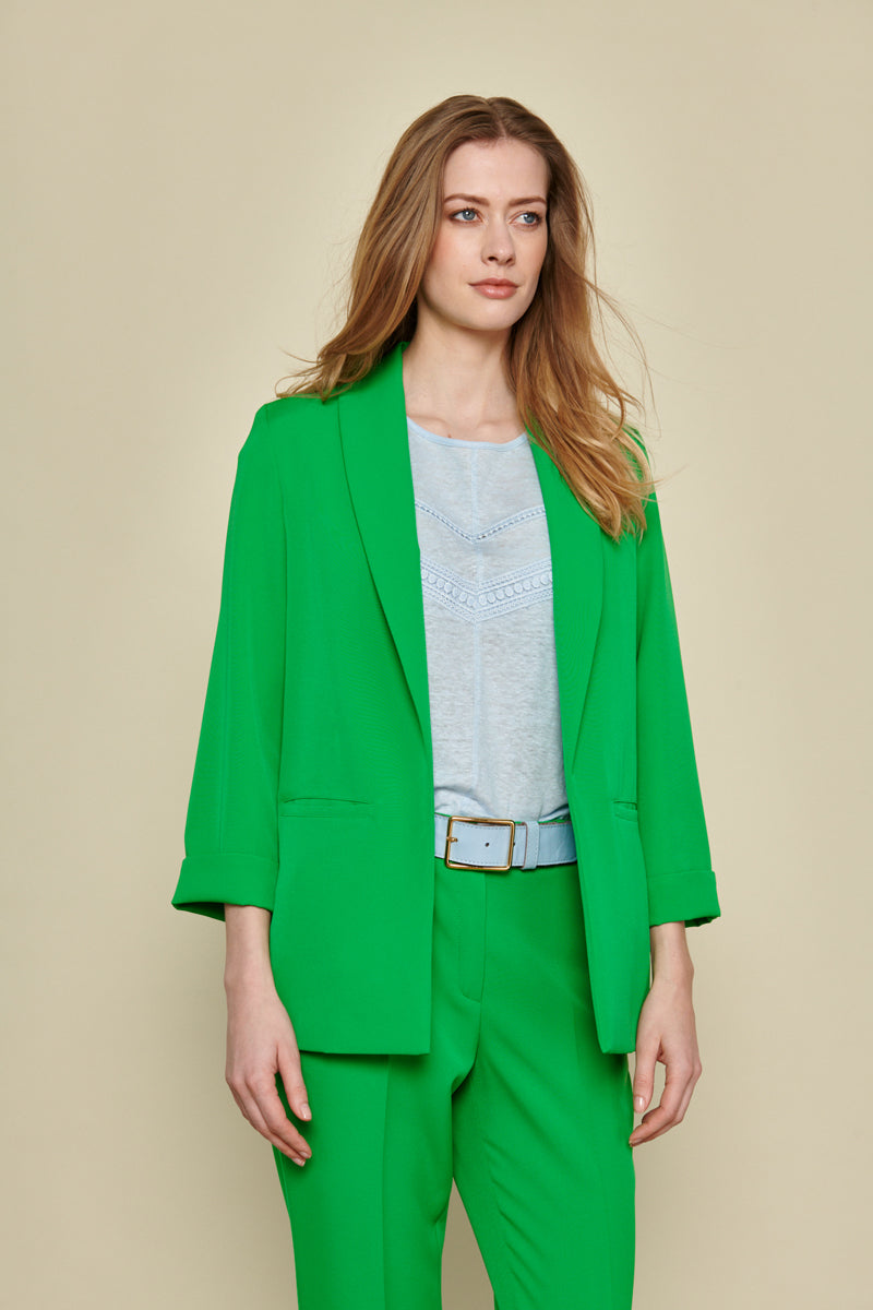 Blazer in bright green