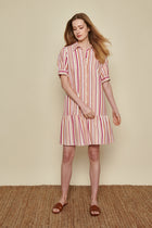 Striped shirt dress