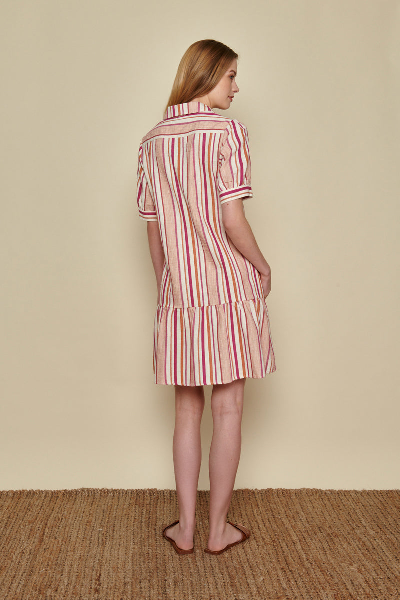 Striped shirt dress