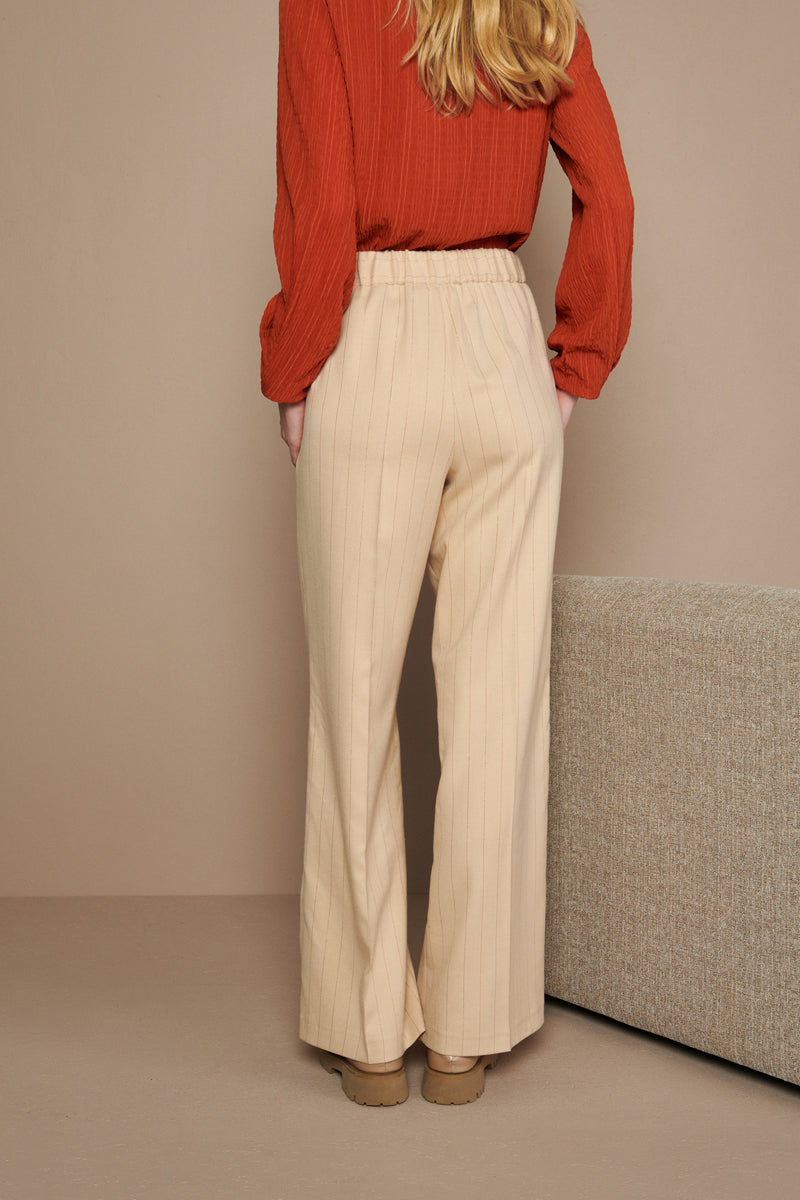 Pantalon discount beige ample