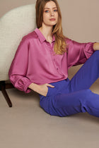 Blouse in light purple