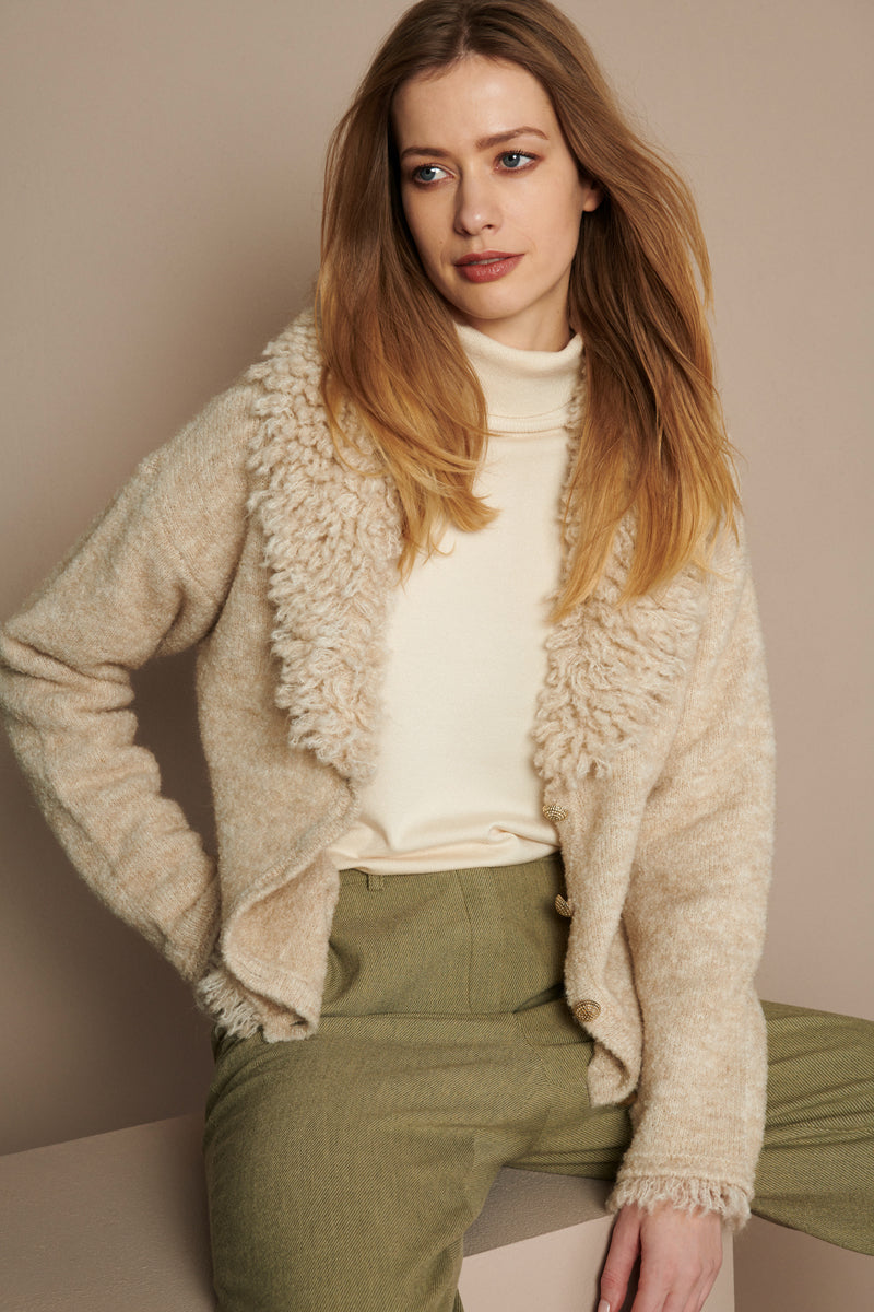 Cardigan beige 