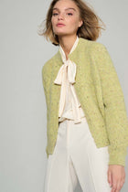 Cardigan in olive green