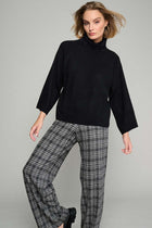 Black pullover with flared sleeves