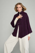 Purple cape with buttons