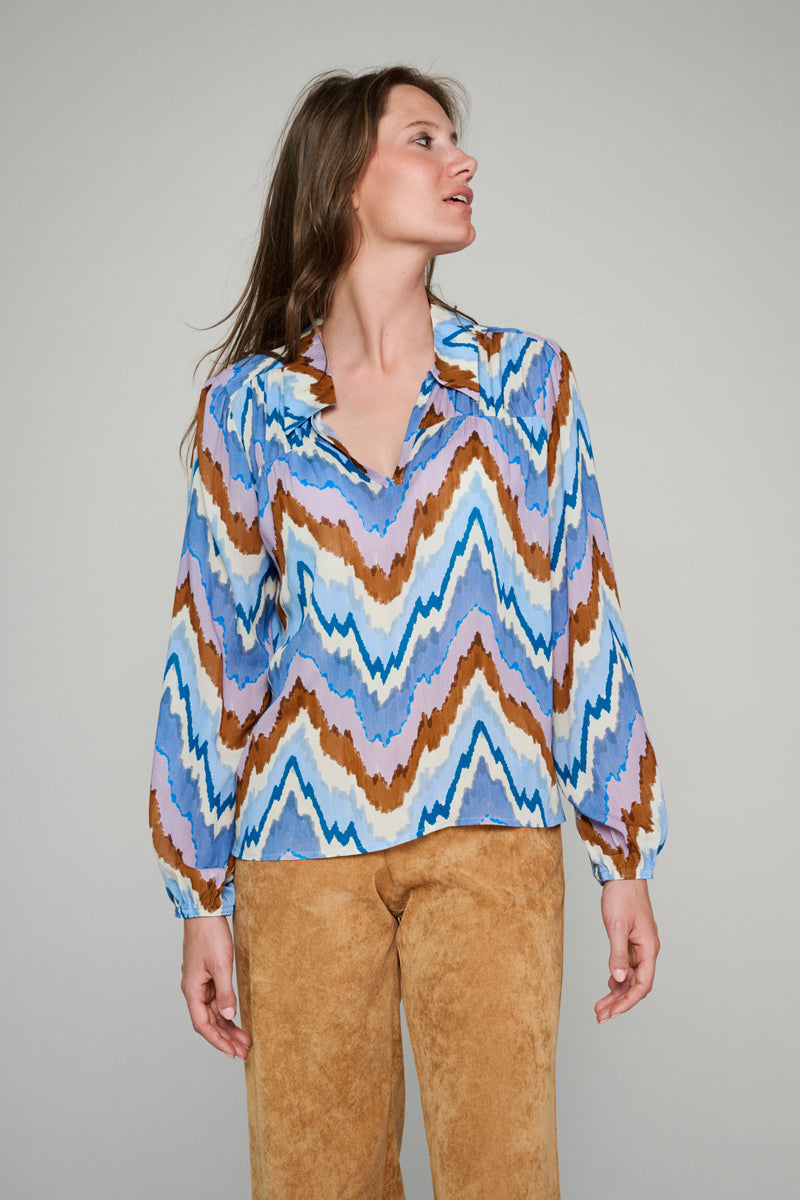 Multicolor tunic blouse