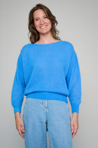 Pullover in cobalt blue