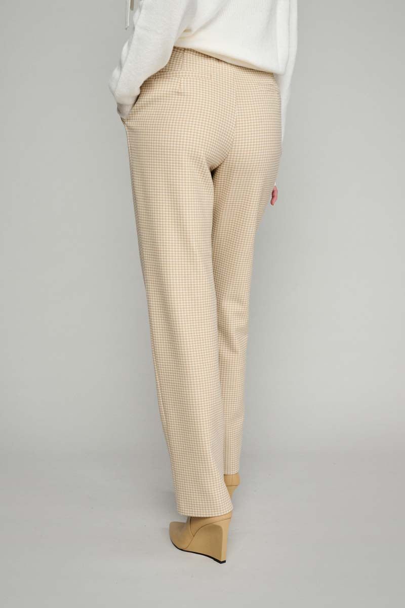 Rechte broek beige/ecru