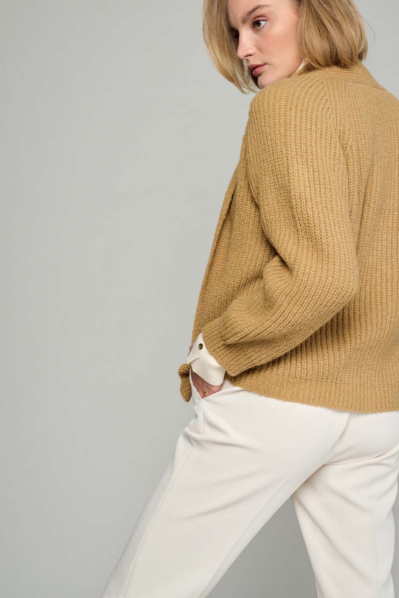 Cardigan en camel