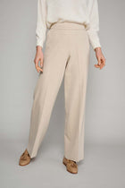 Wijde broek in beige