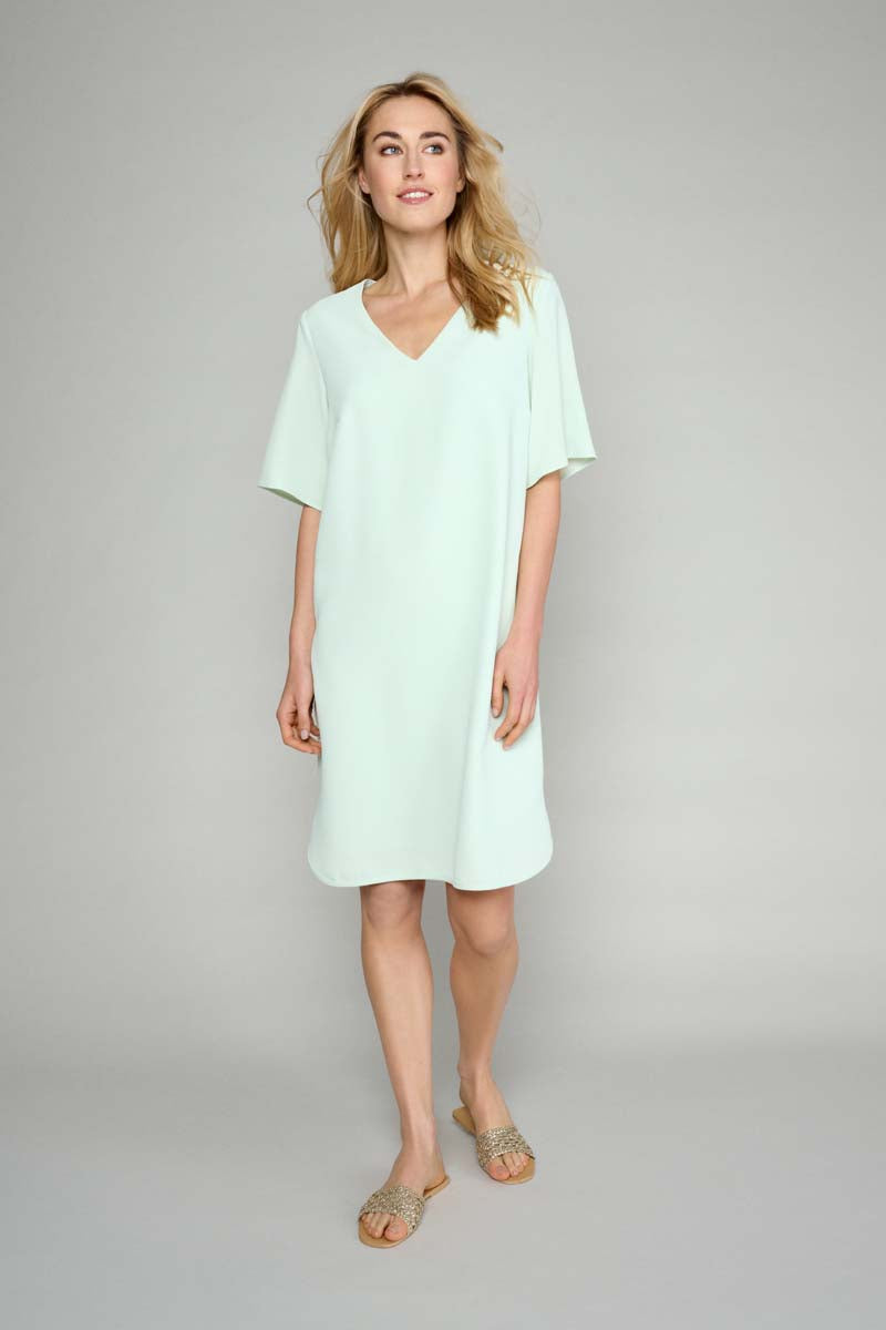 Robe tunique ample en vert pastel