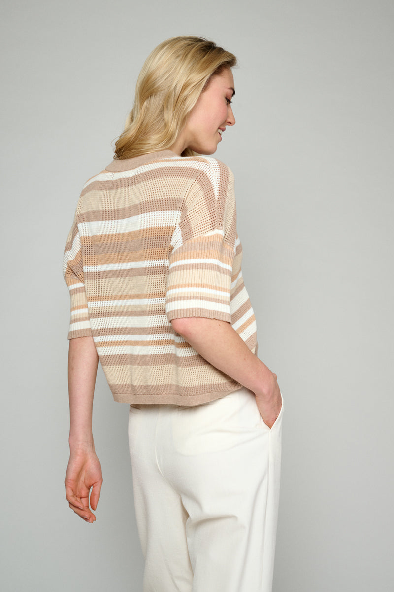 Multicoloured knitted pullover