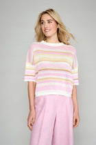 Multicoloured knitted pullover