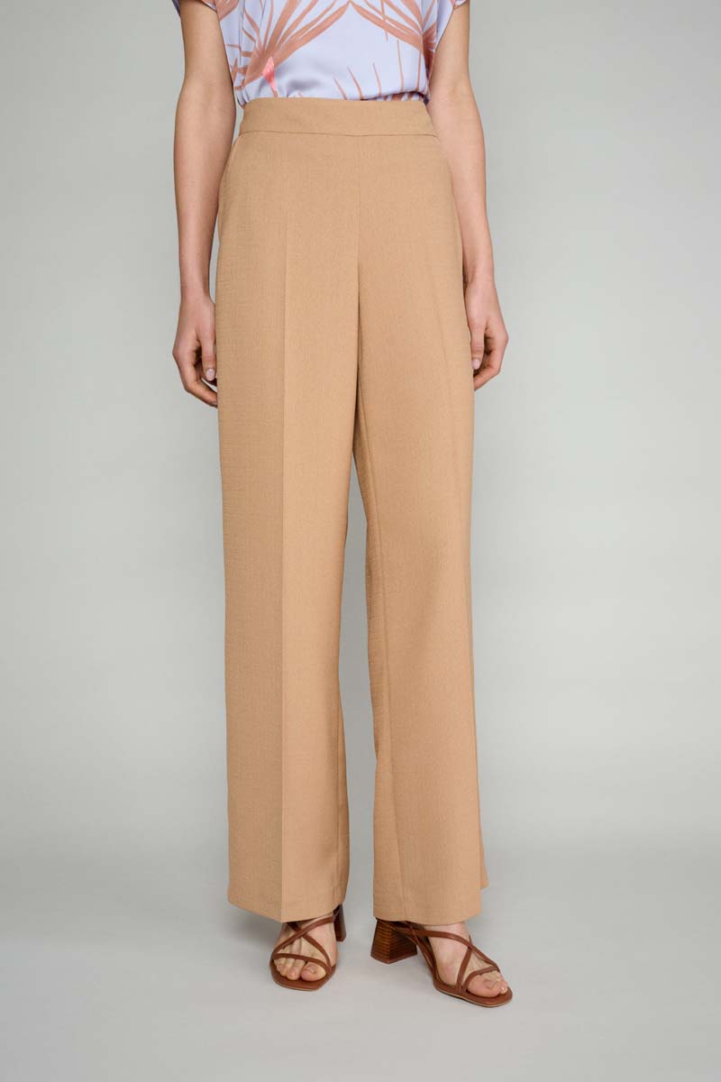Wide camel trousers 