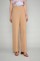 Wide camel trousers 