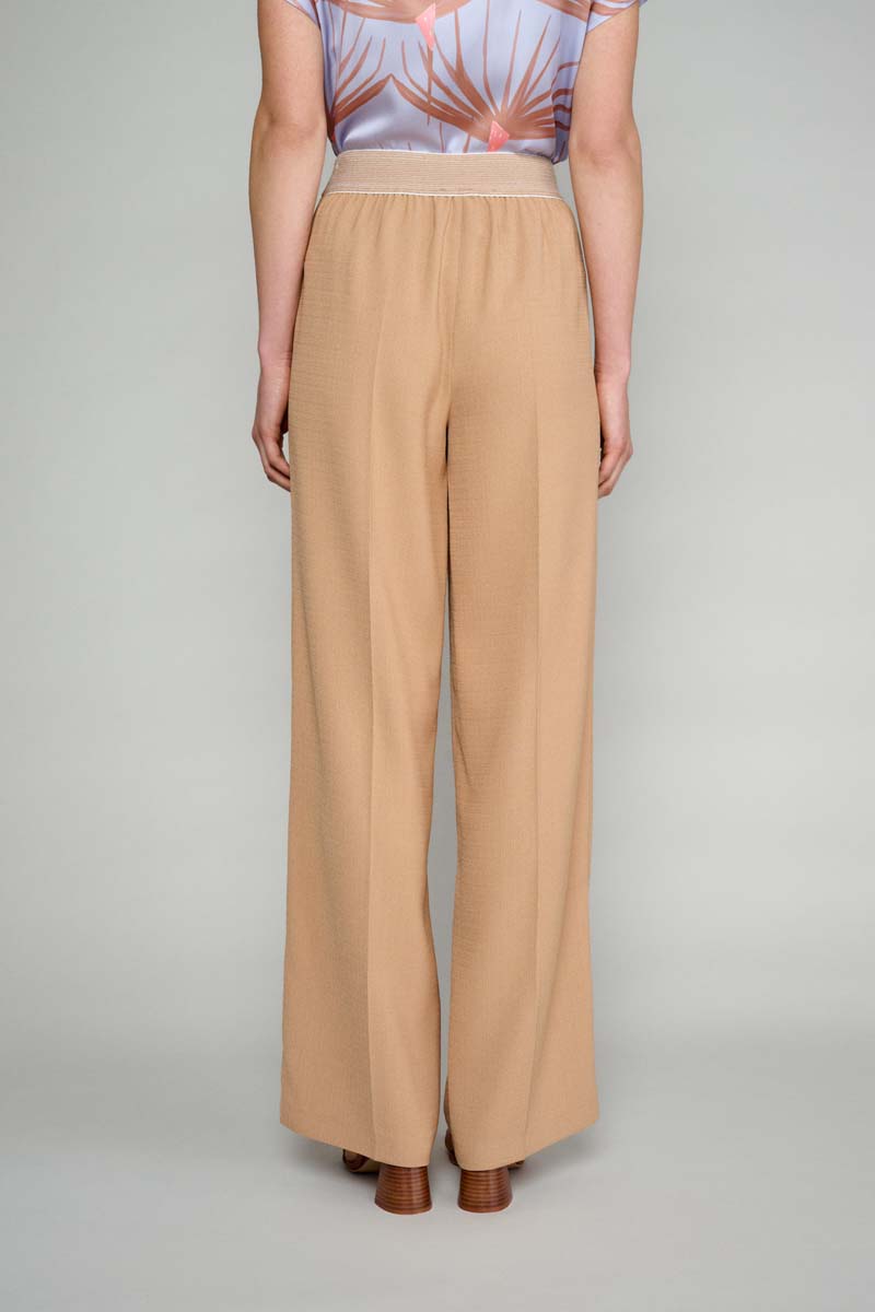 Pantalon discount large camel