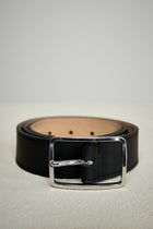 Belt in black leather