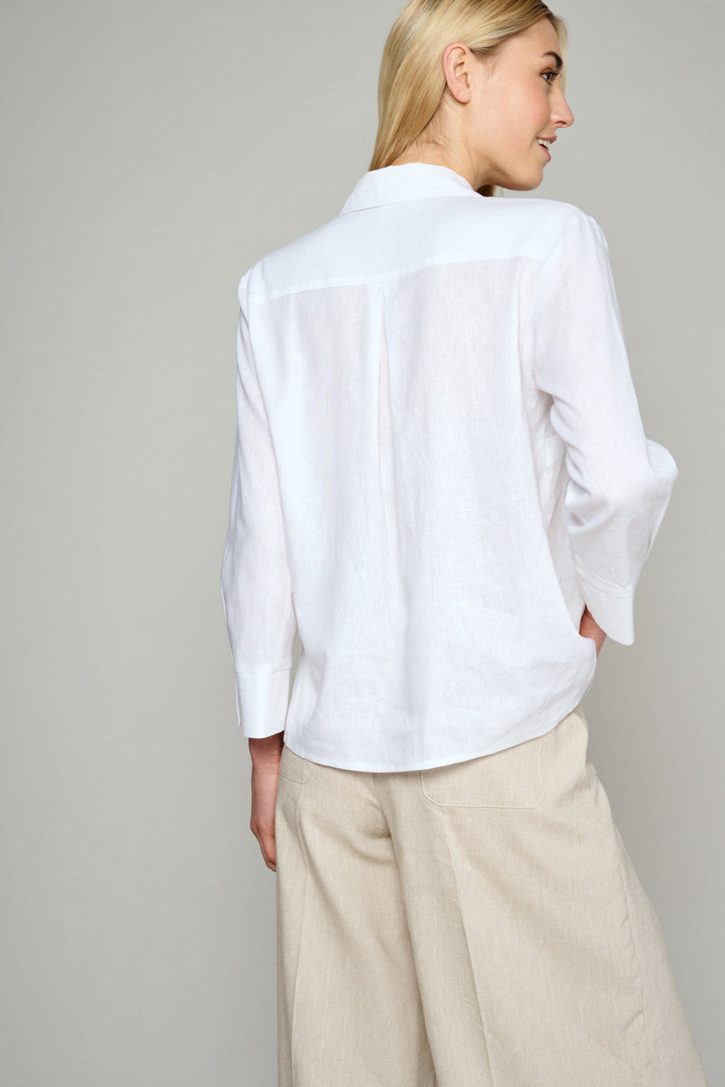 White linen blouse 