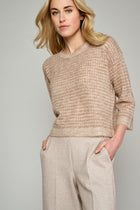 Bicolour knitted pullover