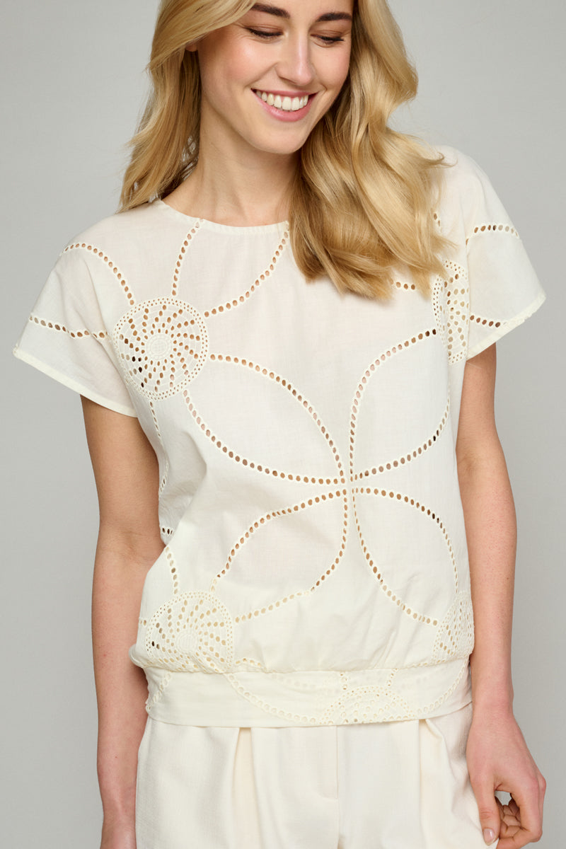 White blouse with embroidery