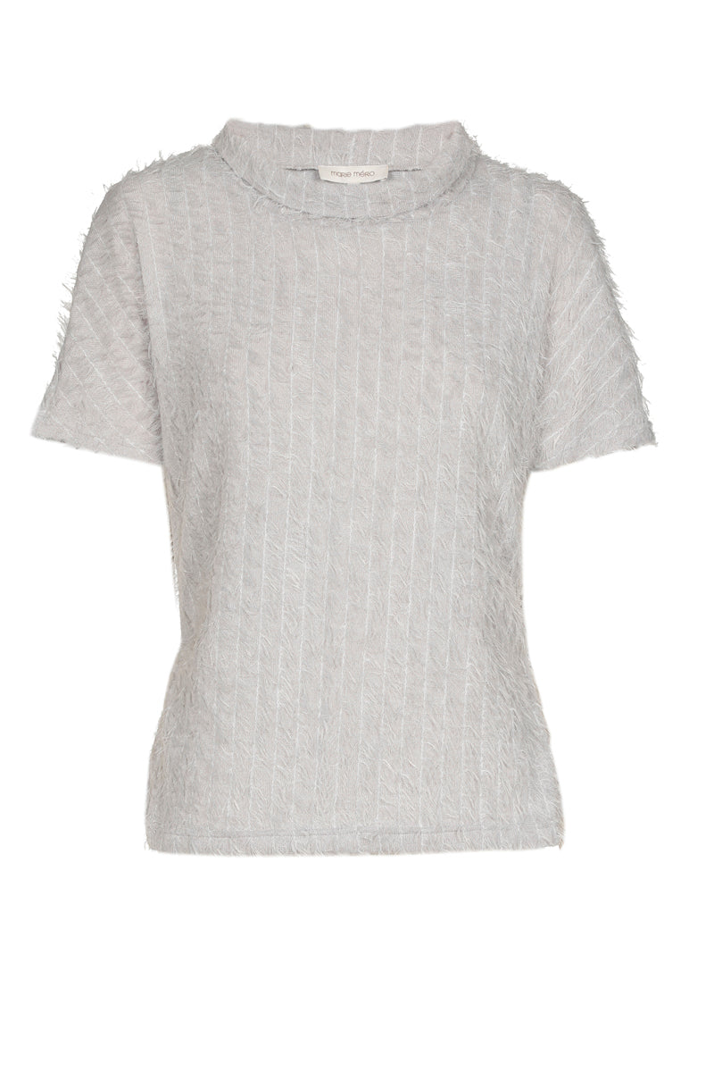 T-shirt gris duveteux