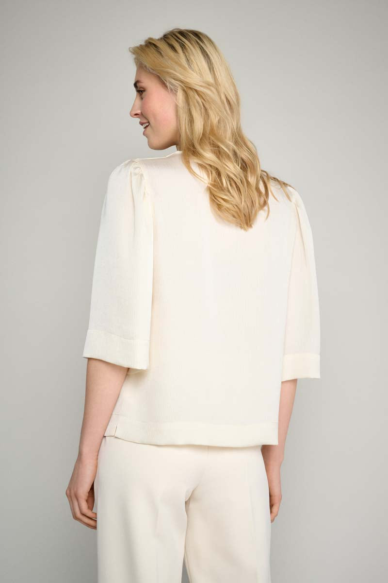 Elegante blouse met V-hals