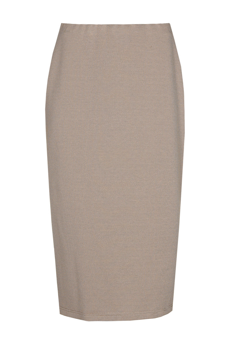 Stylish pencil skirt in camel