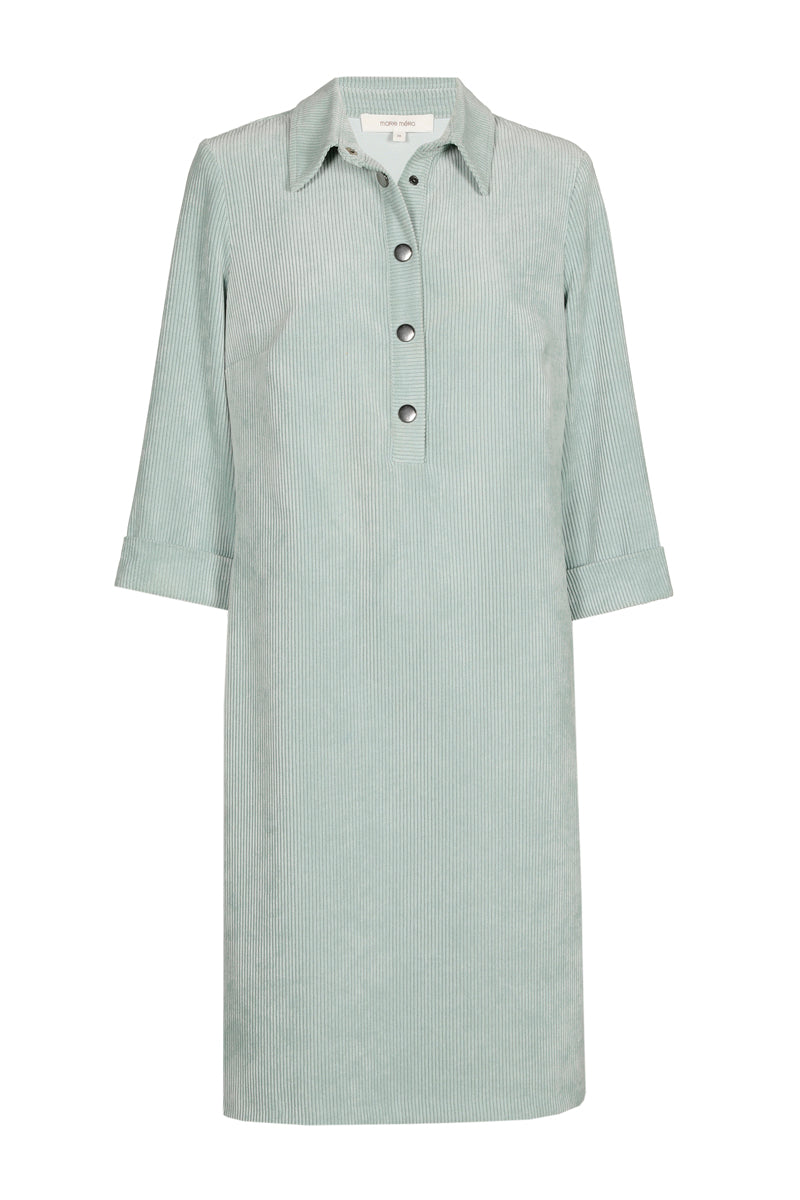 Mint green dress in velour