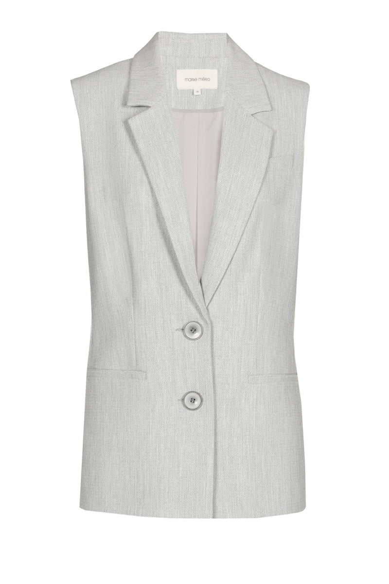 Blazer gris sans manches