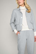 Short gray supple jacket