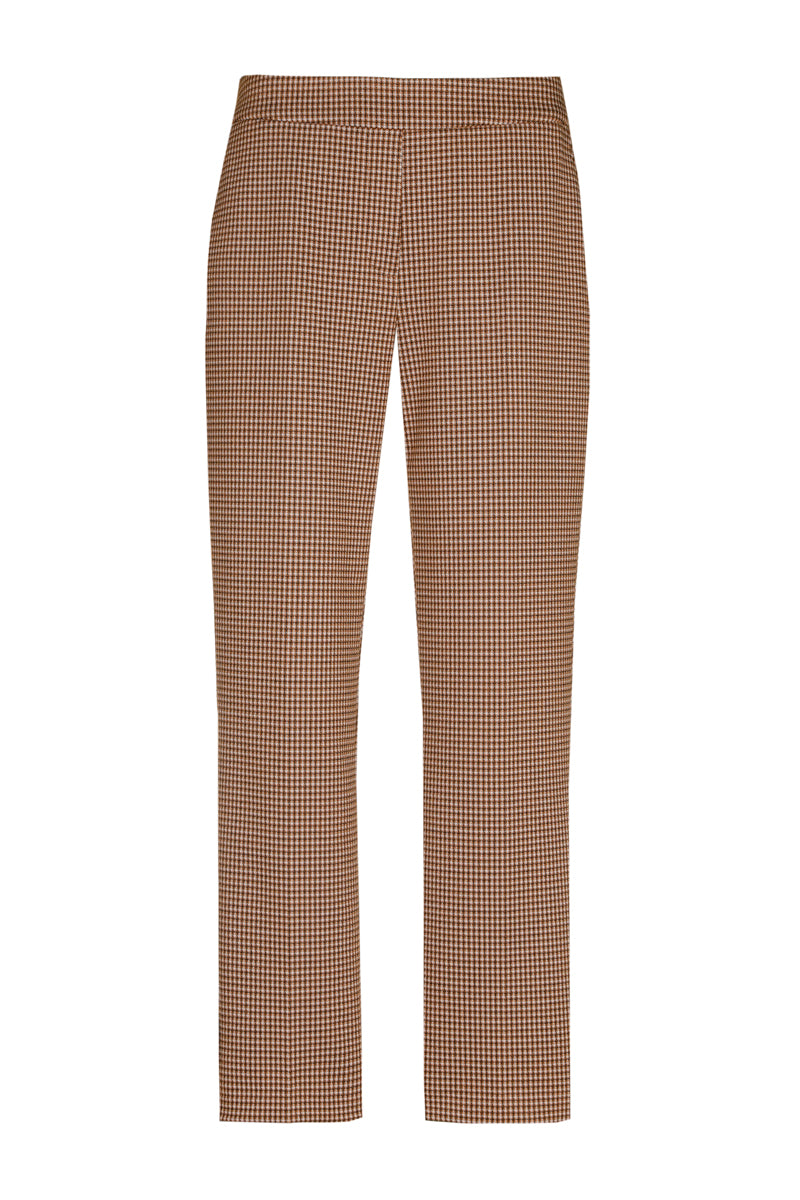 Trendy 7/8 pants with plaid