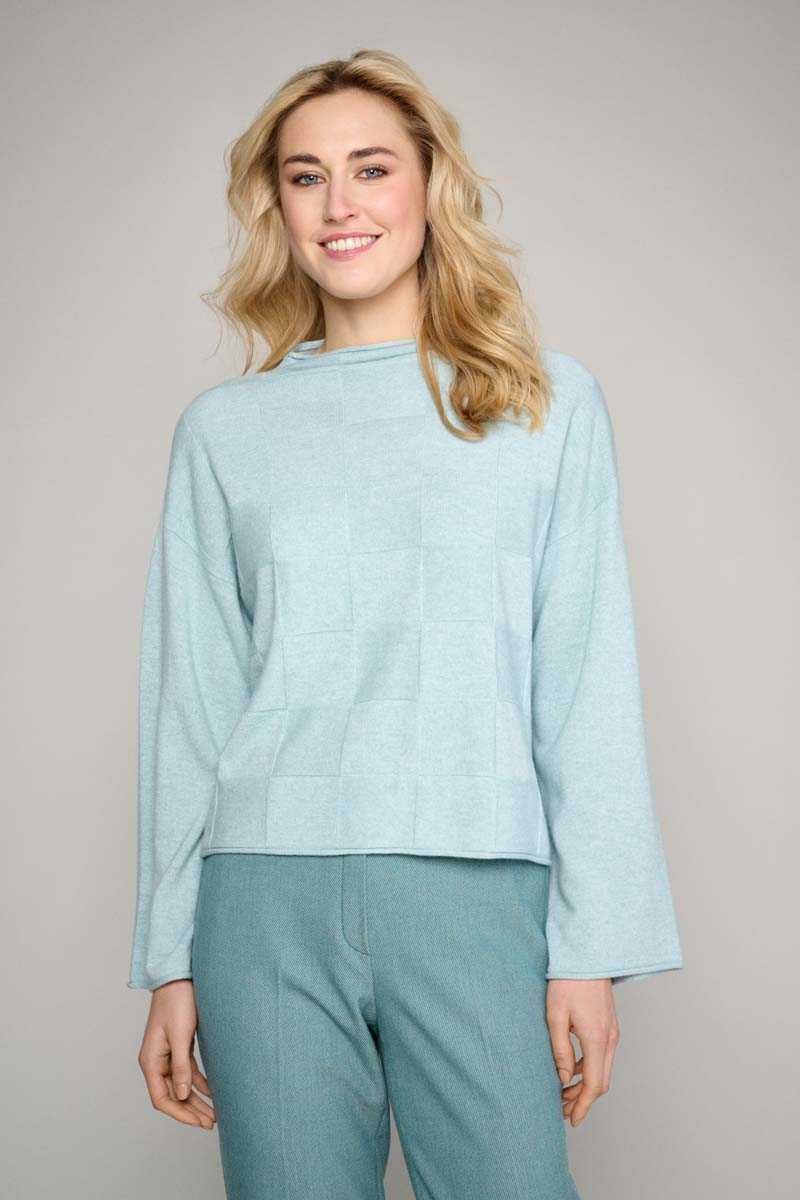 Mint green knitted pull