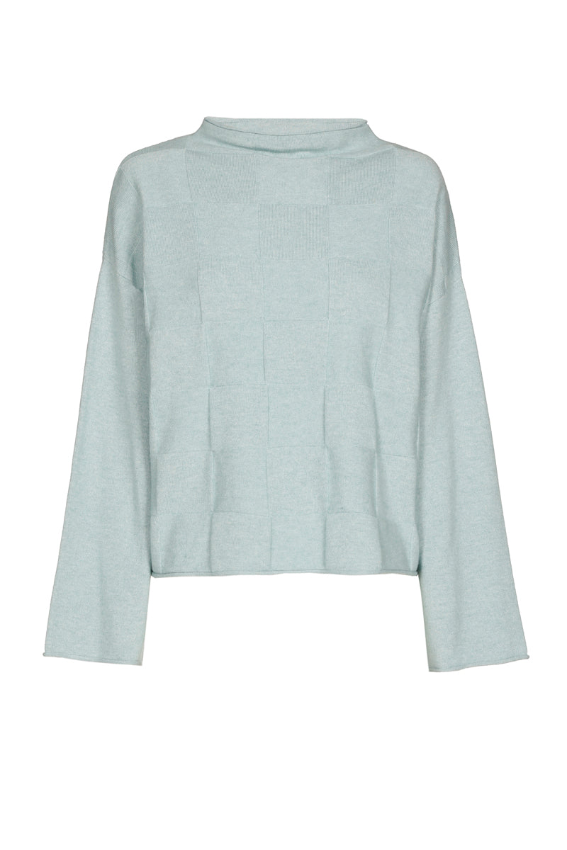 Mint green knitted pull