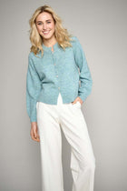 Casual cardigan in mint green