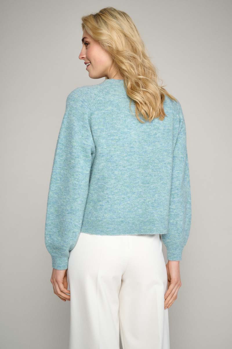 Casual cardigan in muntgroen