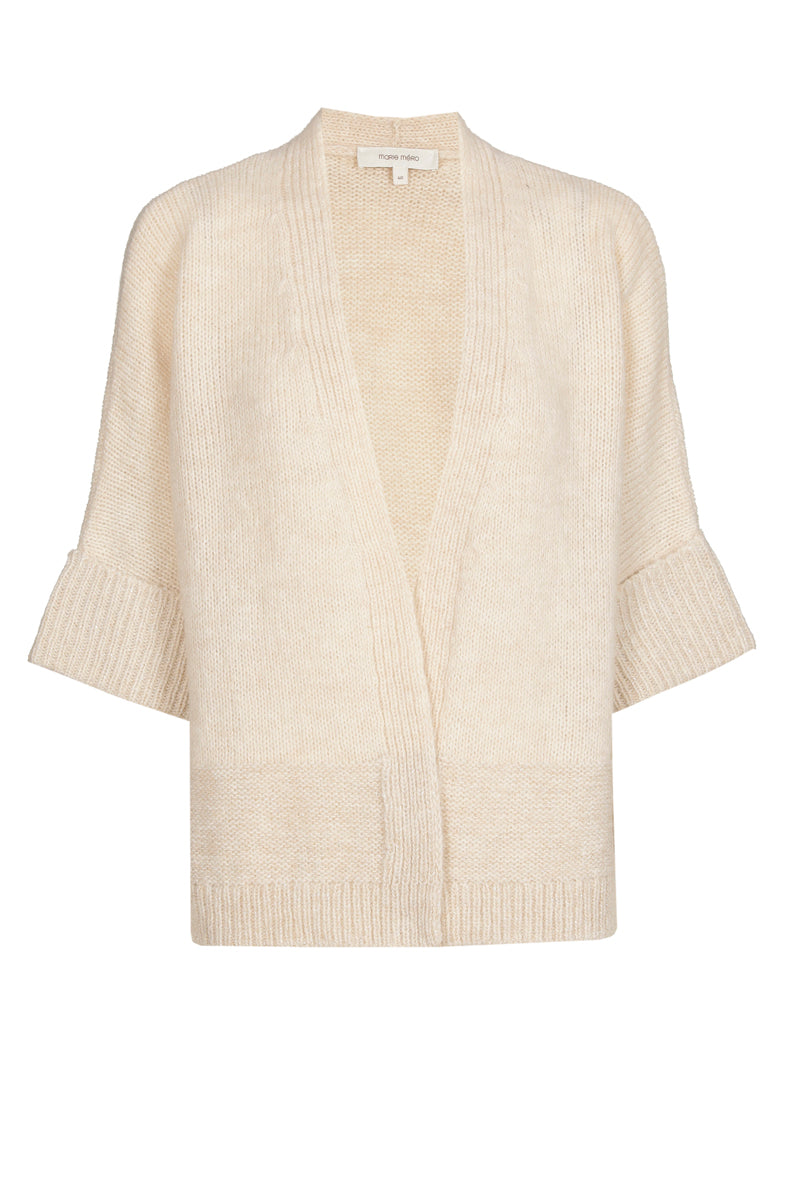 Cardigan polyvalent de couleur crème