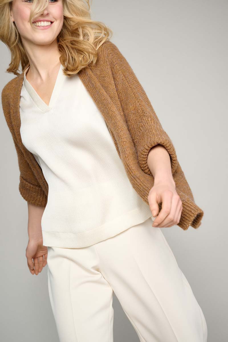 Stylish brown cardigan