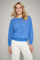 Pull bleu cobalt avec détails élégants
Description de l'article