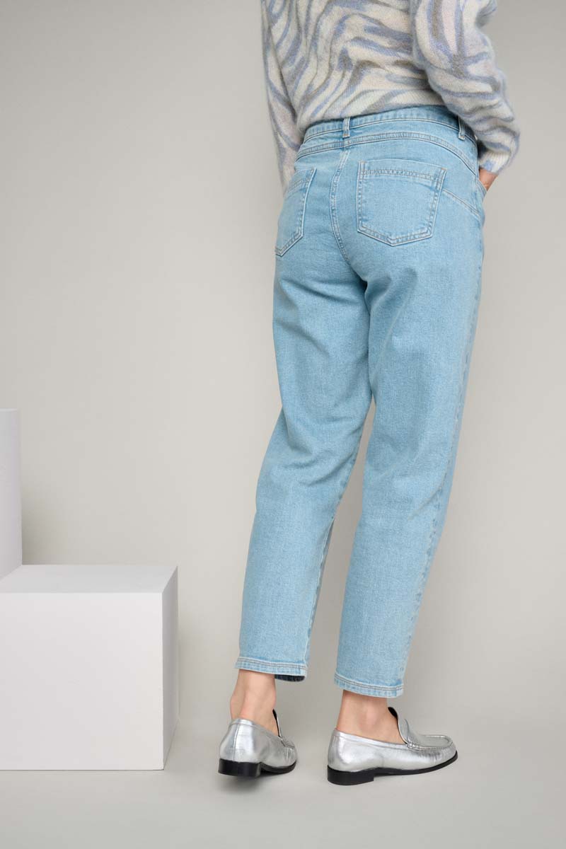 Smalle blauwe jeans