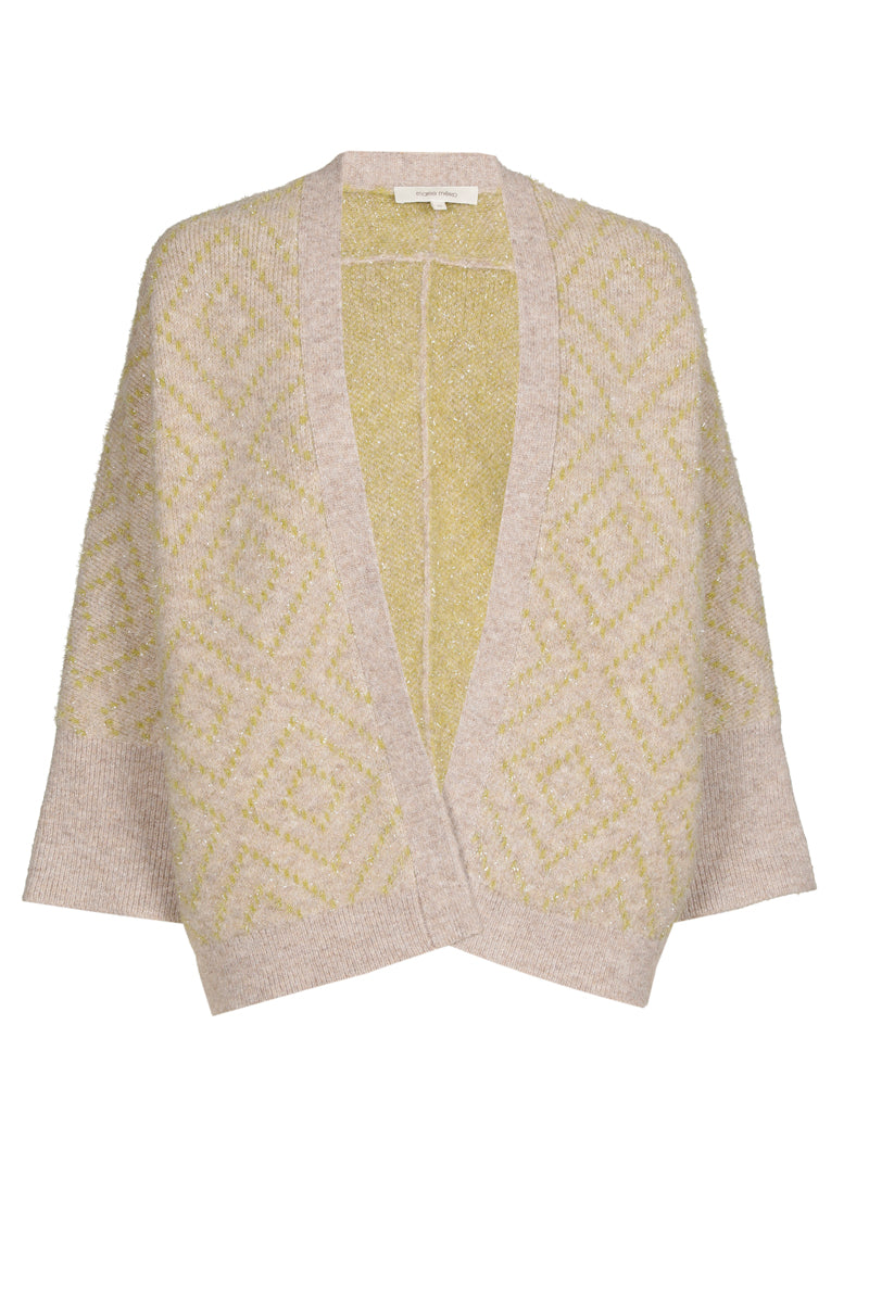 Beige cardigan with spark detail