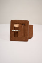 Brown wide belt