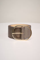 Brown leather belt