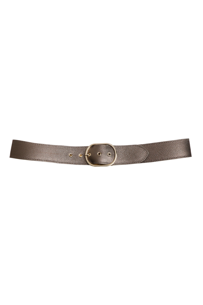 Brown leather belt