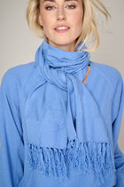 Versatile blue scarf