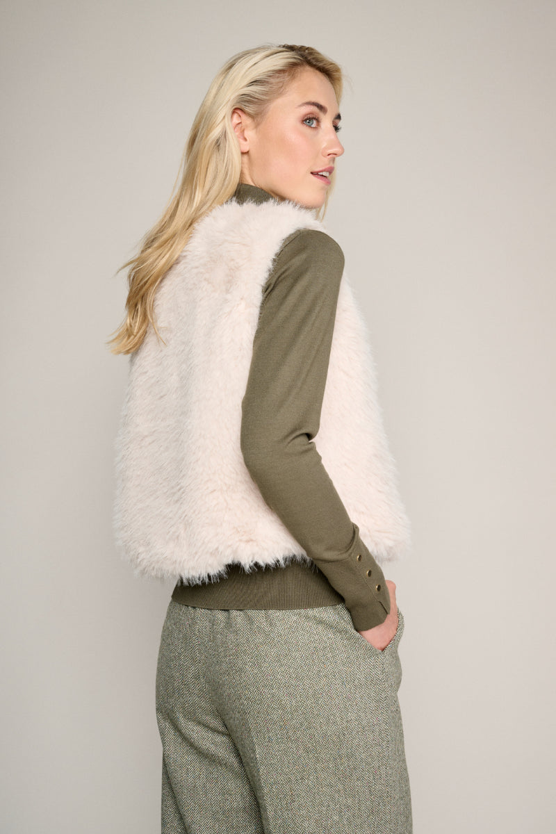 Gilet crème tendance