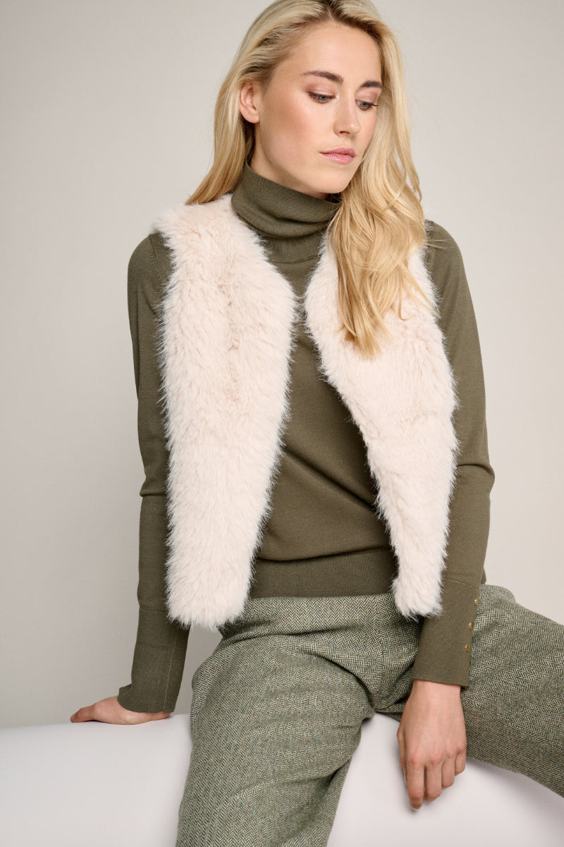 Gilet crème tendance